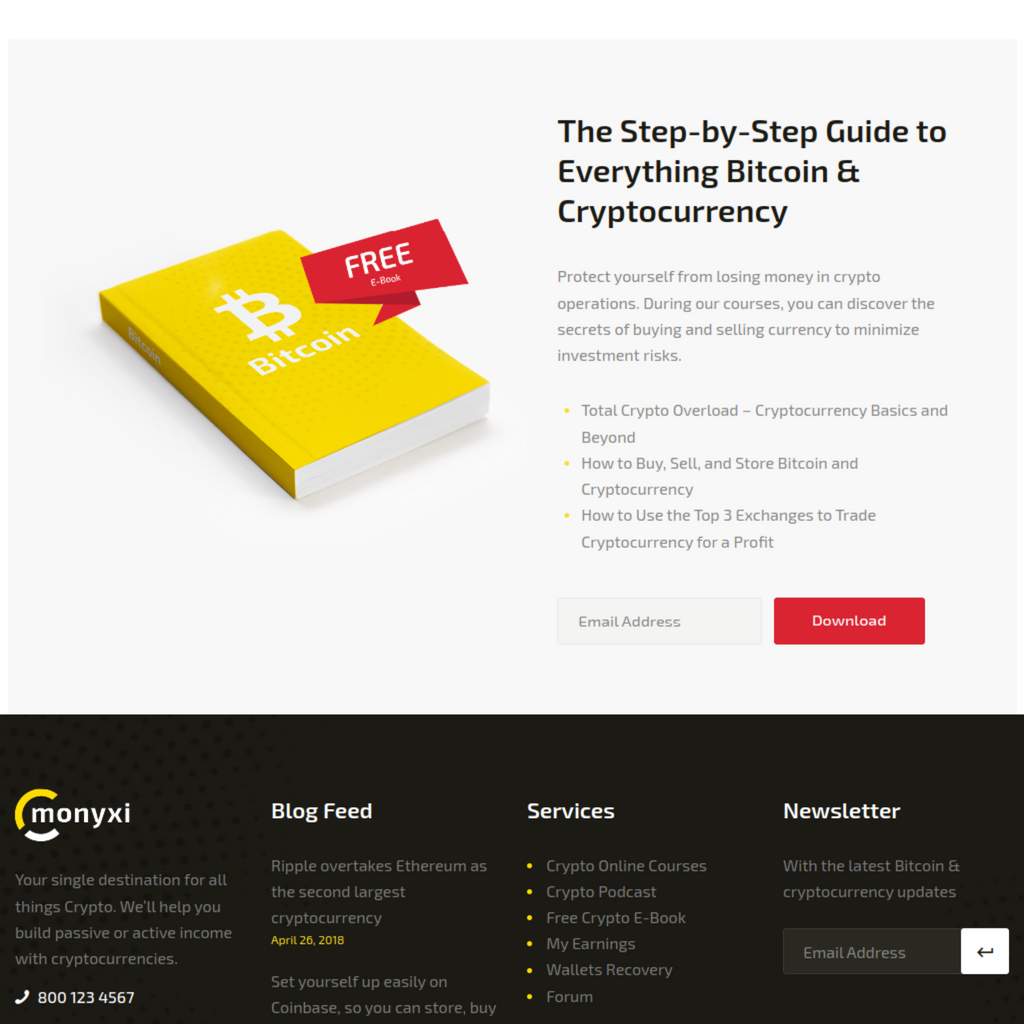 Cryptocurrency Advisor WordPress Website