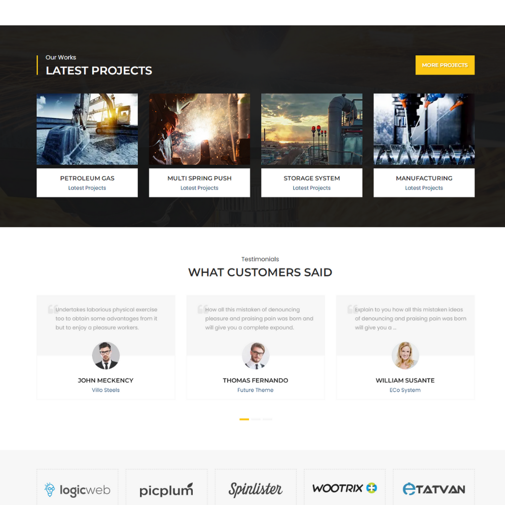 Leading Manufacturing Company WordPress Responsive Website