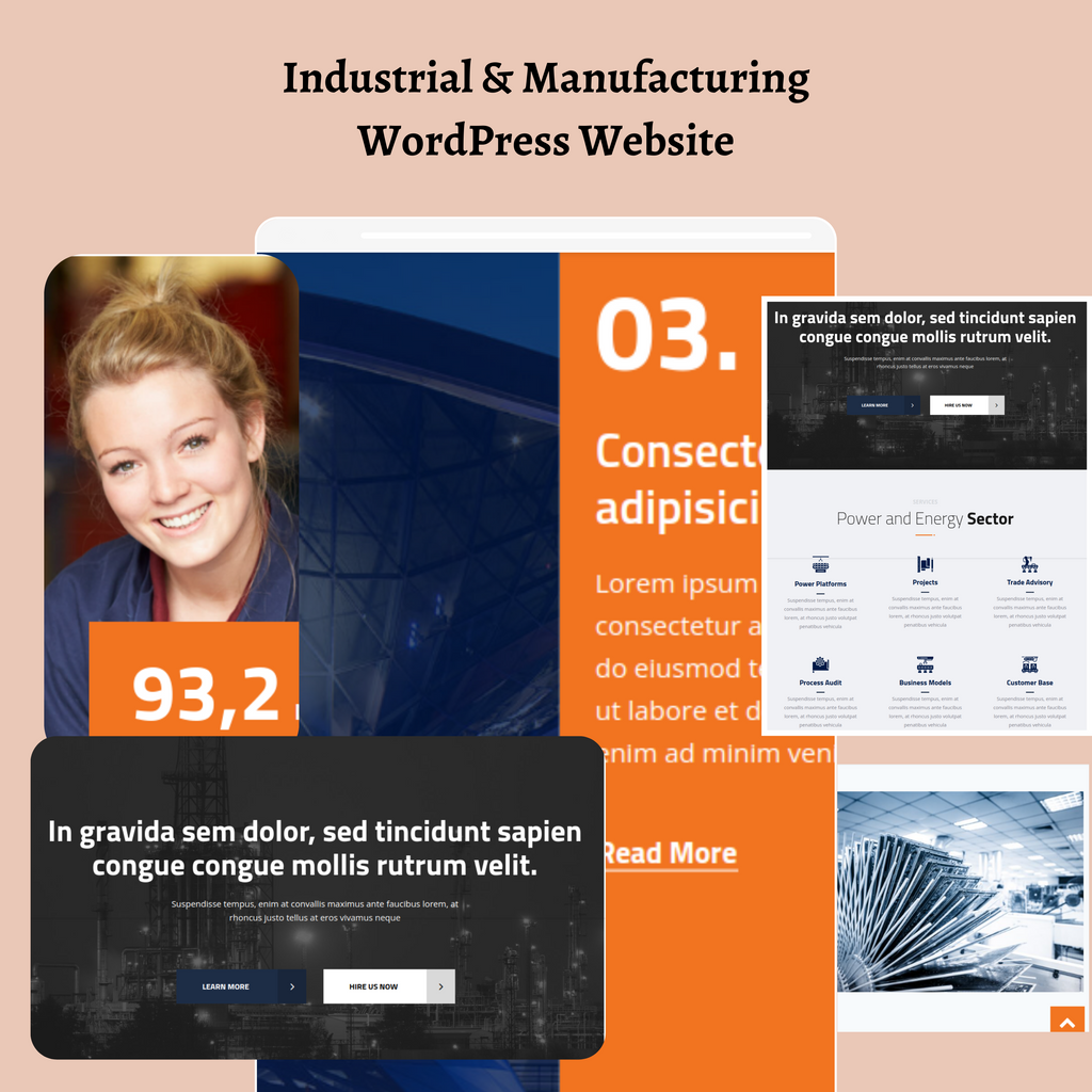 Industrial & Manufacturing WordPress Responsive Website