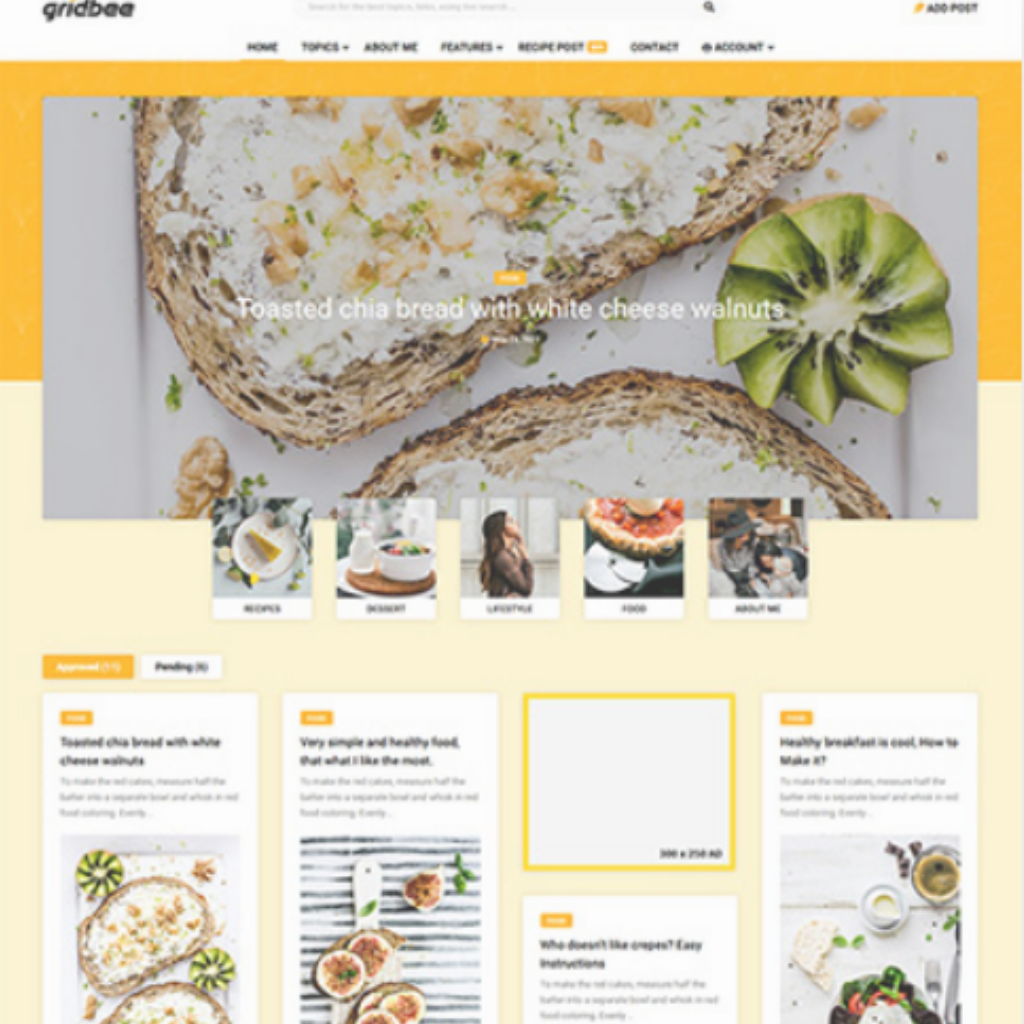 Membership Content Sharing WordPress Responsive Website