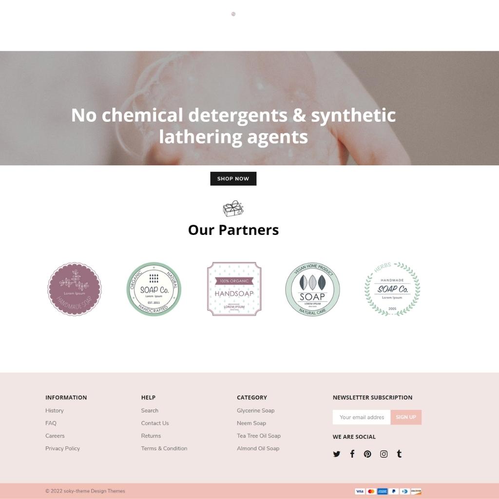 Soap Store Shopify Shopping Website