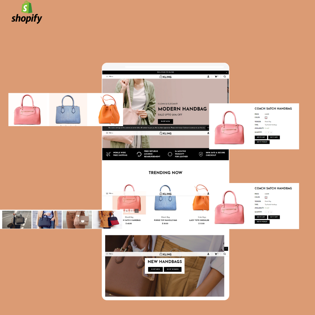 Handbag Shopify Shopping Website