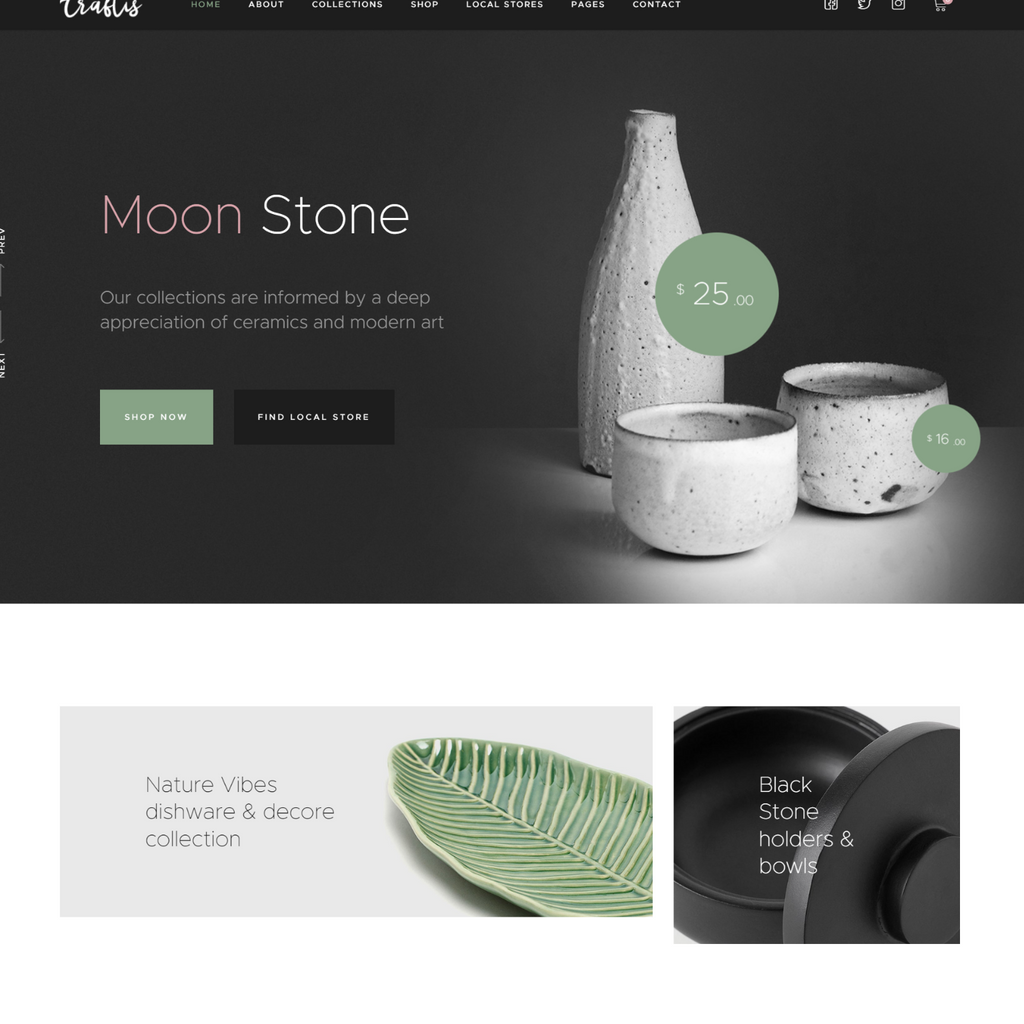 Multi-Skin Craftsmanship & Handmade  WordPress Responsive Website
