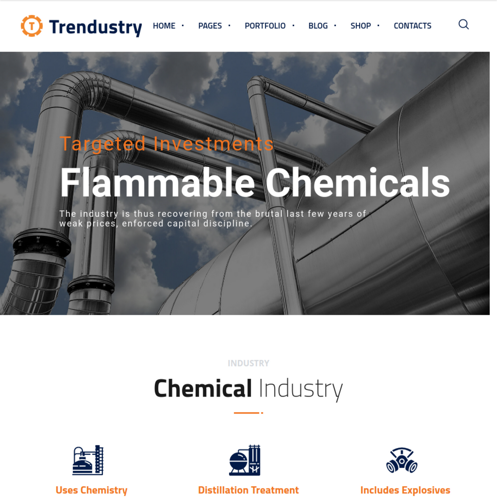 Industrial & Manufacturing WordPress Responsive Website