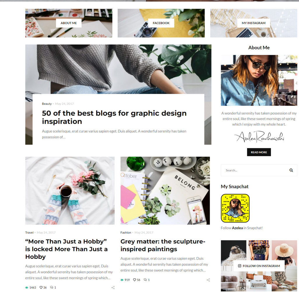 Multi-Concept Blog / Magazine WordPress Responsive Website