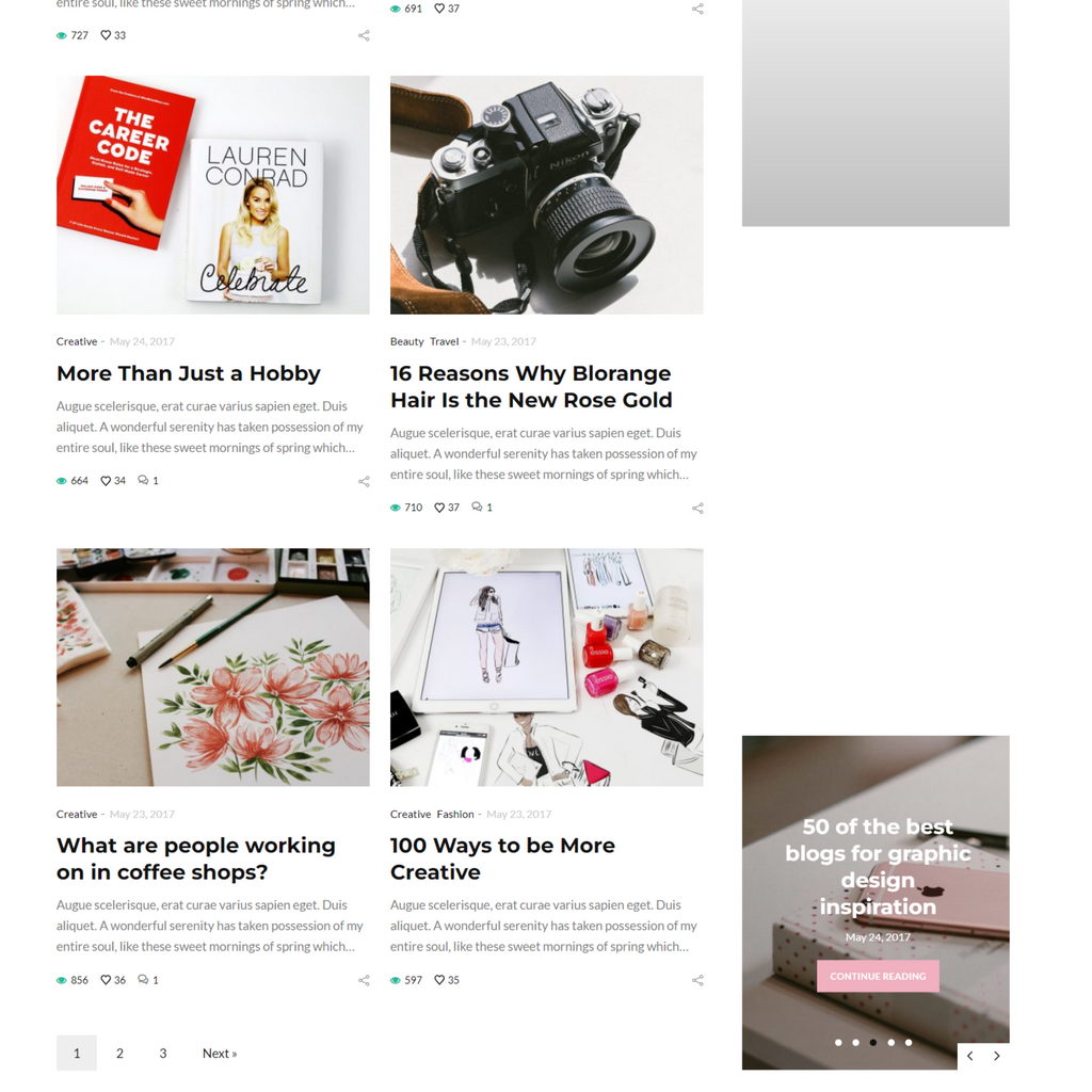 Multi-Concept Blog / Magazine WordPress Responsive Website