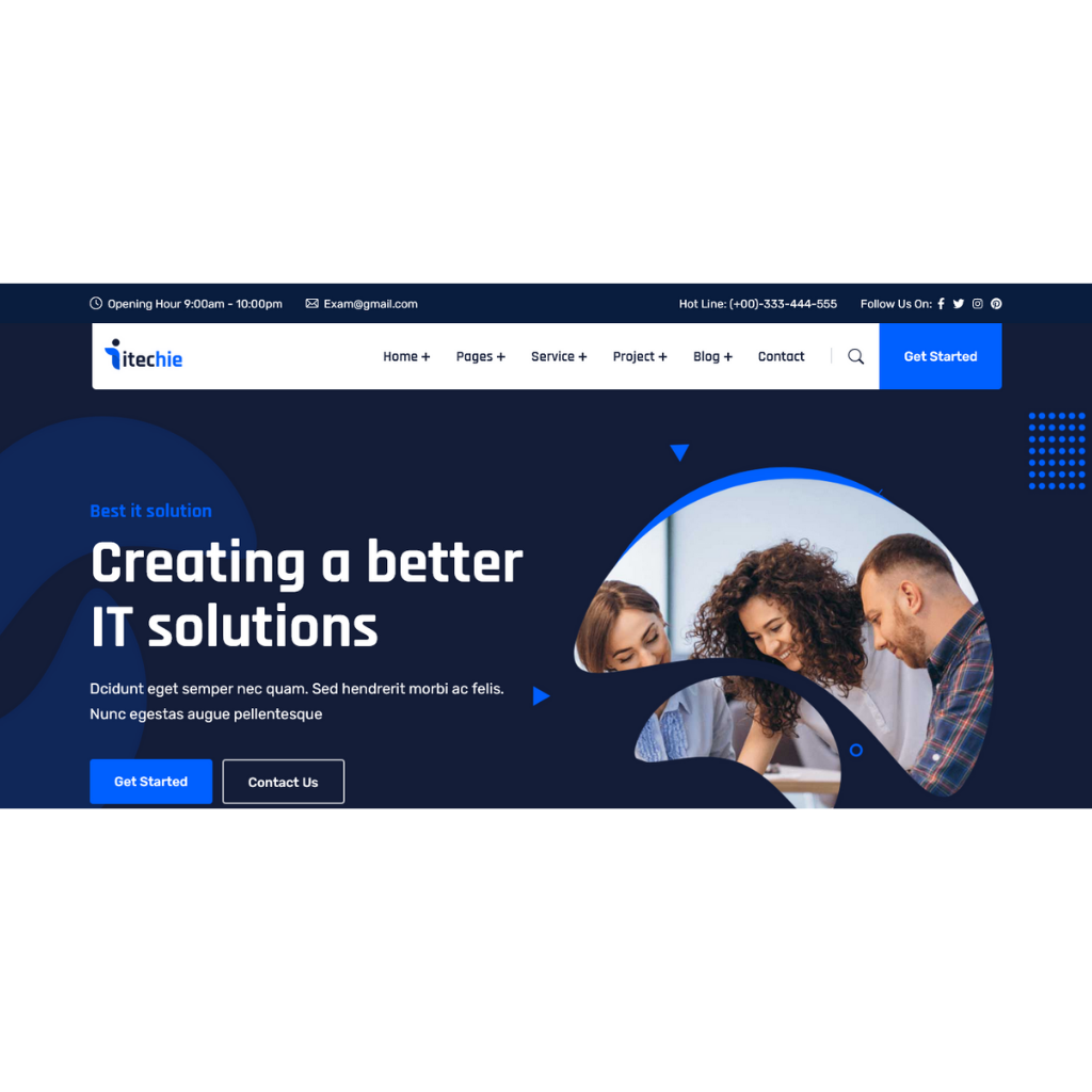 IT Solution WordPress Responsive Website
