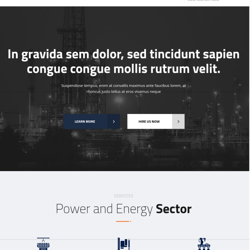 Industrial & Manufacturing WordPress Responsive Website
