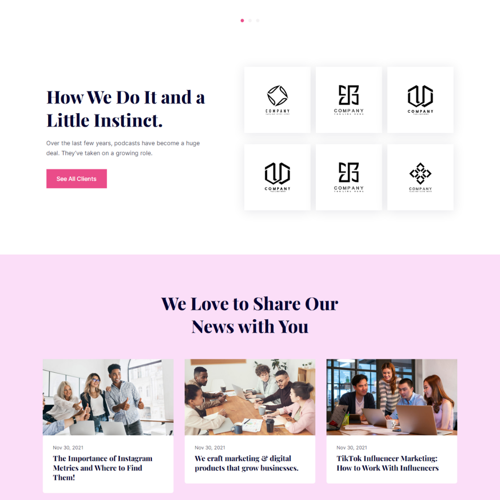 Creative World Agency WordPress Responsive Website
