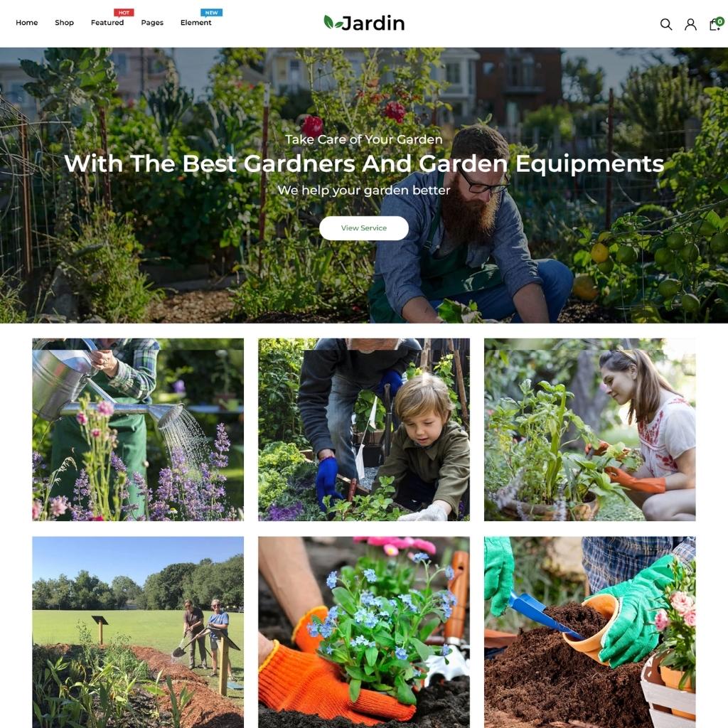 Gardening Equipment Responsive Shopify Shopping Website