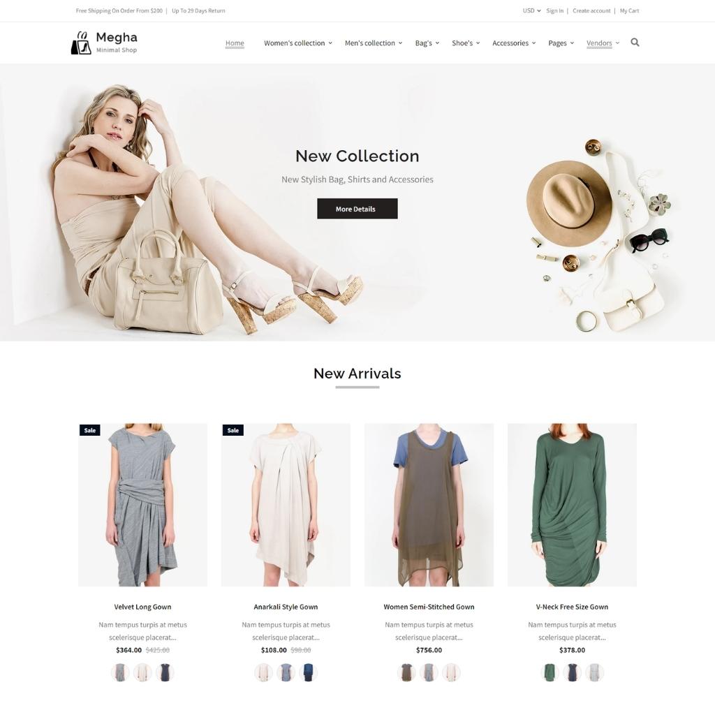 Fashion Store Shopify Shopping Website