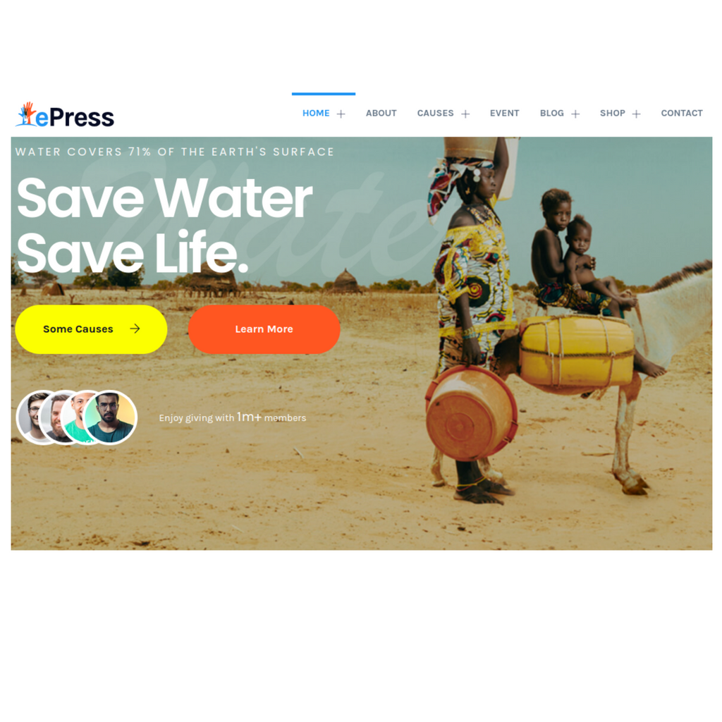 Multipurpose Nonprofit Charity WordPress Responsive Website