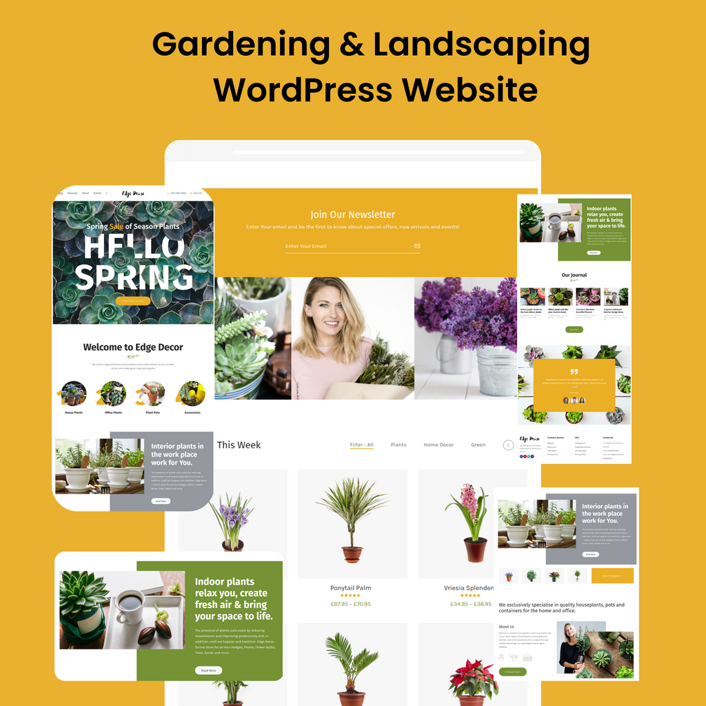 Gardening & Landscaping WordPress Responsive Website