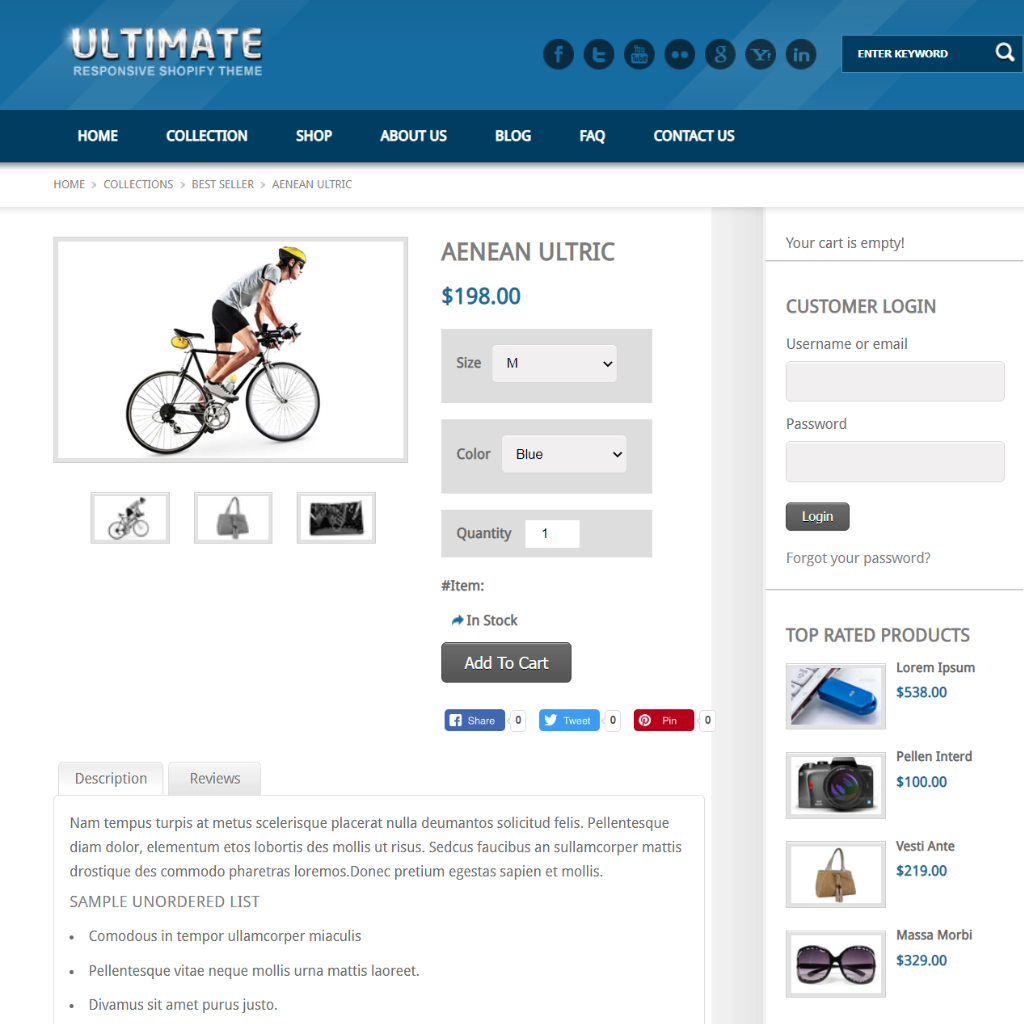 Ultimate - Product Store Ecommerce Shopify Shopping Website