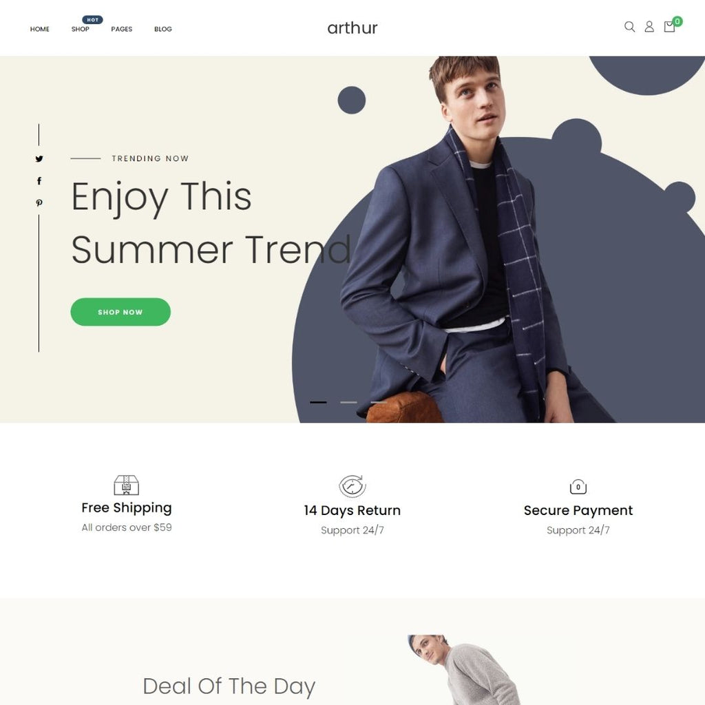Summer - Shopping Ecommerce Shopify Website