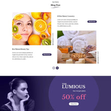 Beauty Cosmetic, Hair Salon Shopify Shopping Website