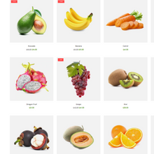 Vegetable and fruits  Store Shopify Website