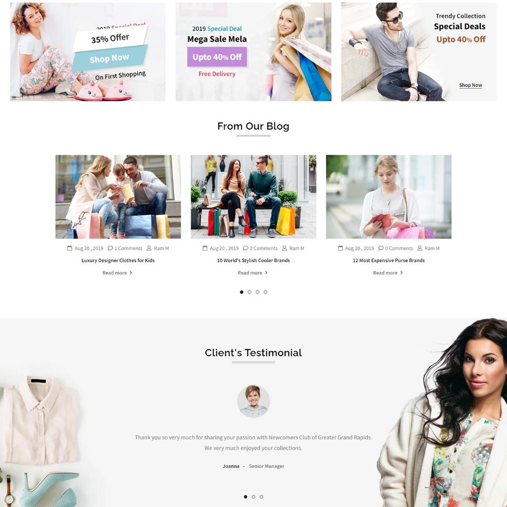 Fashion Store Shopify Shopping Website