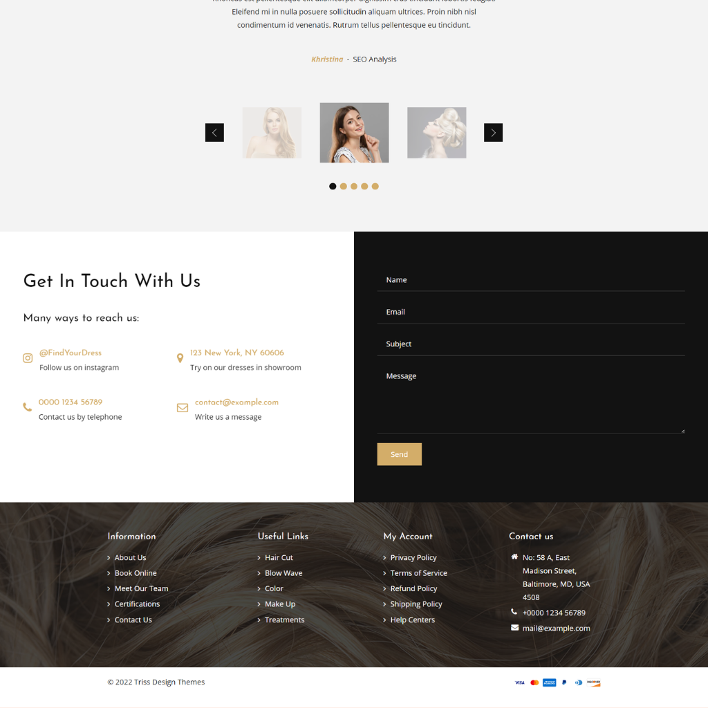 Hair Extension Shopify Shopping Website