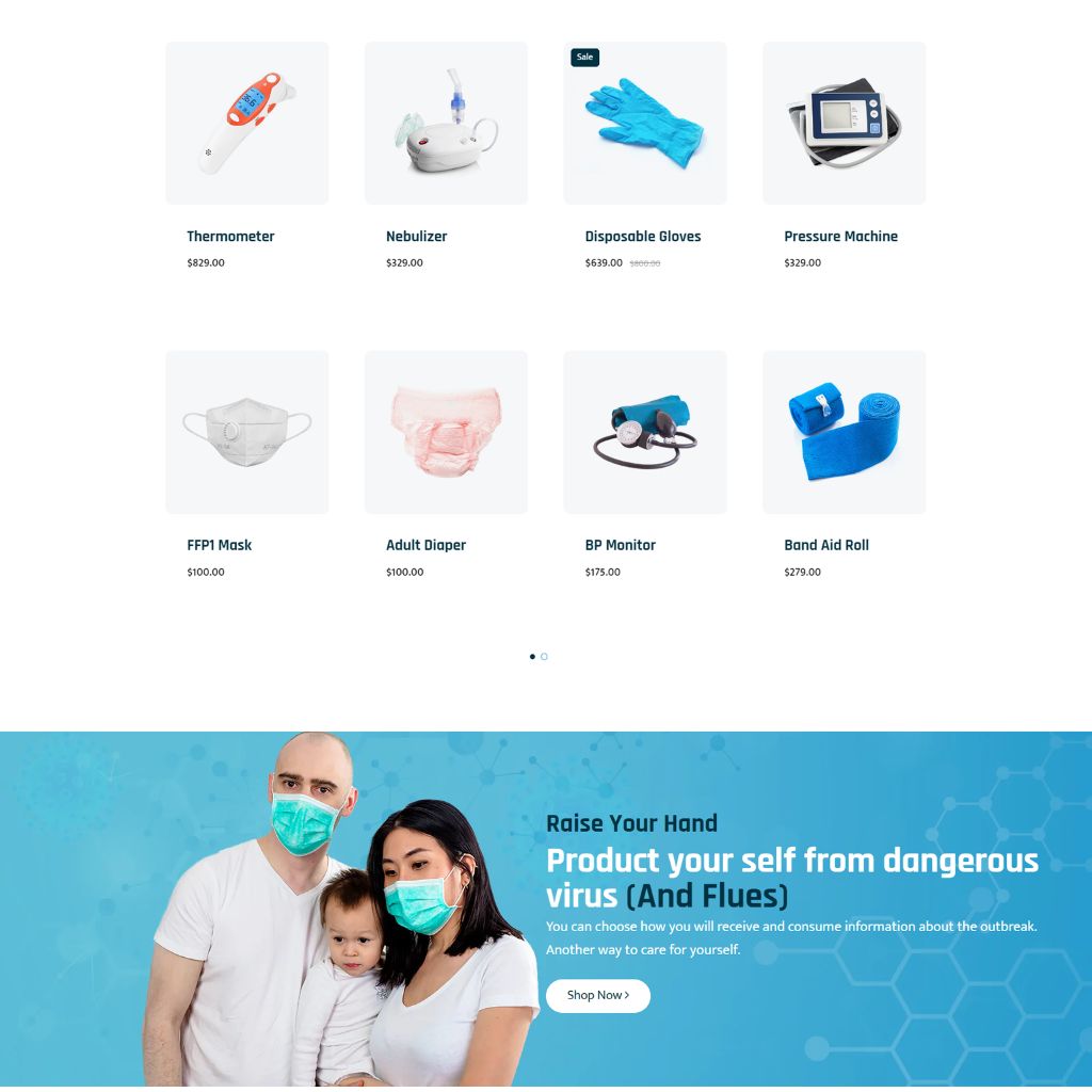 Medical Store Shopify Shopping Website