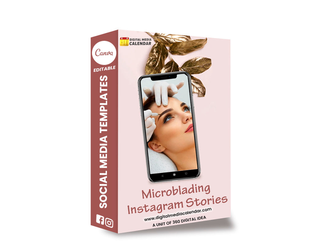 30 Ultimate Microblading Social Media Stories Canva Templates