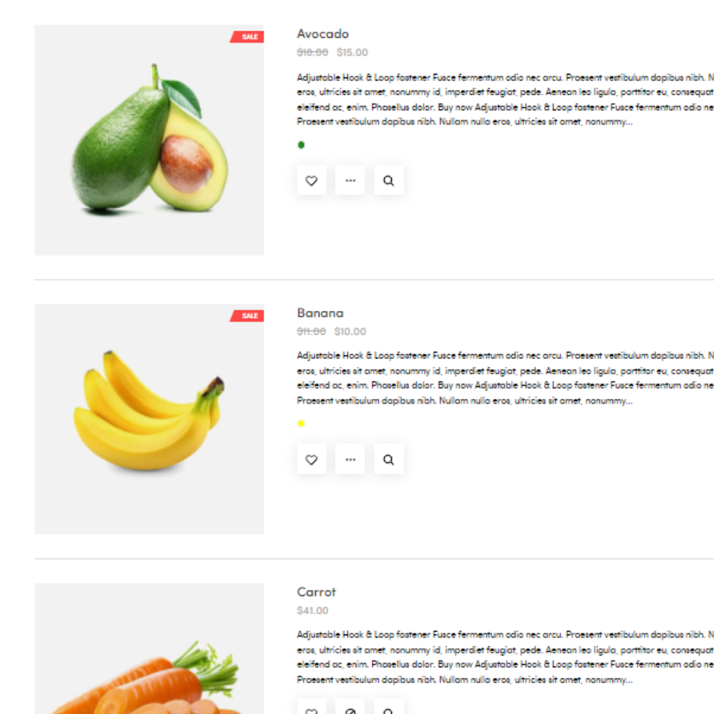 Vegetable and fruits  Store Shopify Website