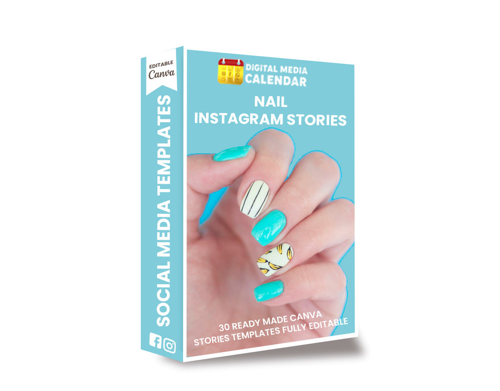 30 Ultimate Nails Social Media Stories Canva Templates