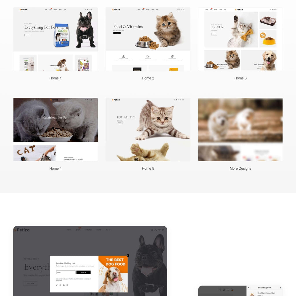Pets Food Shop Shopify Shopping Website