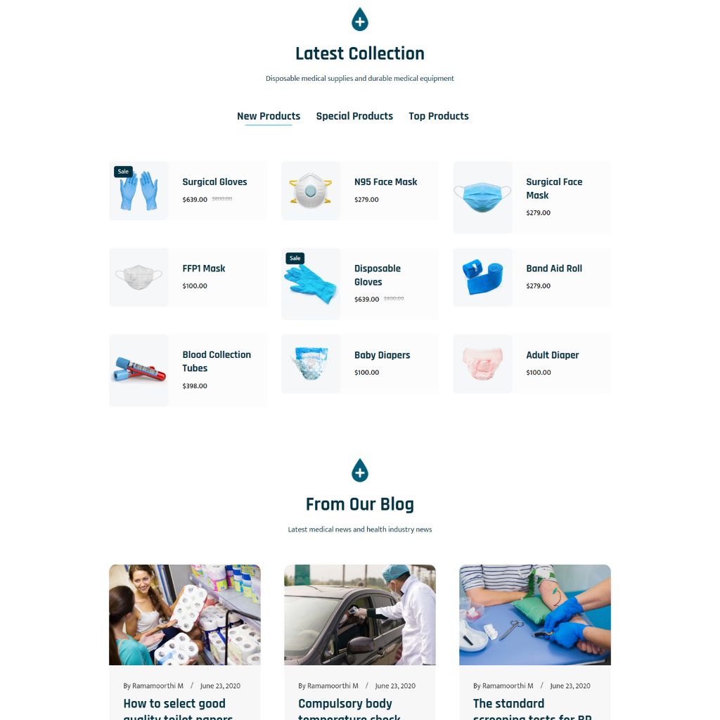 Medical Store Shopify Shopping Website