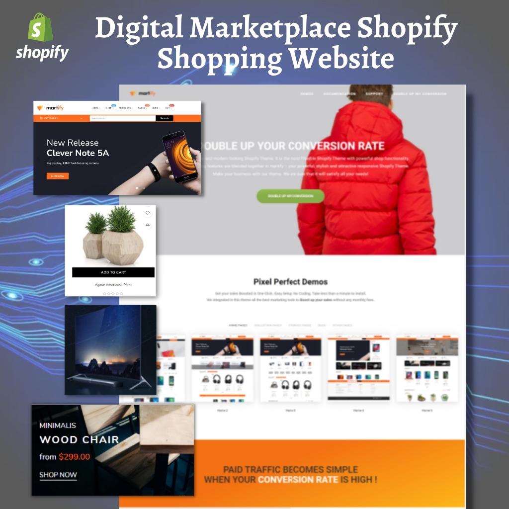 Digital Marketplace Shopify Shopping Website