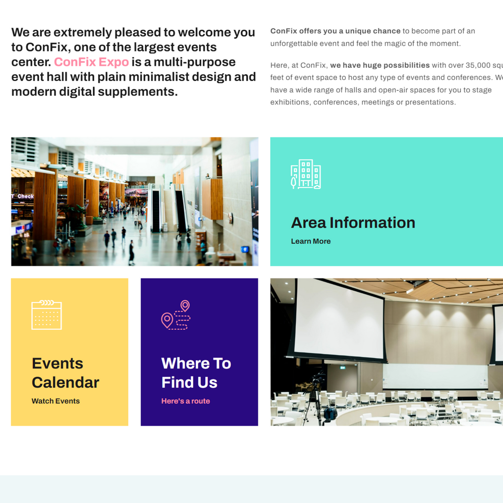 Expo Center, Events & Exhibition WordPress Responsive Website