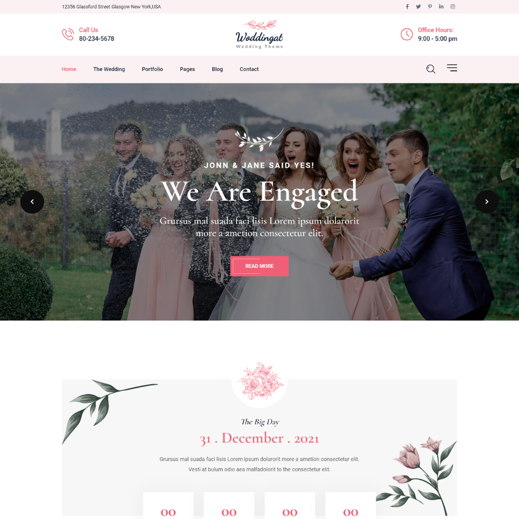 Wedding Woo-Commerce WordPress Responsive Website