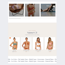 Swim-Wear WordPress Responsive Website