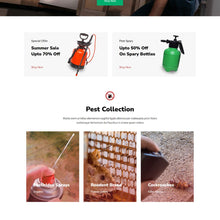 Pest Control Shopify Shopping Website
