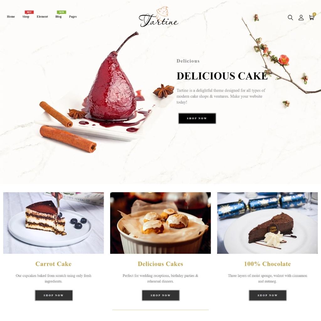 Cake & Bakery Shopify Shopping Website