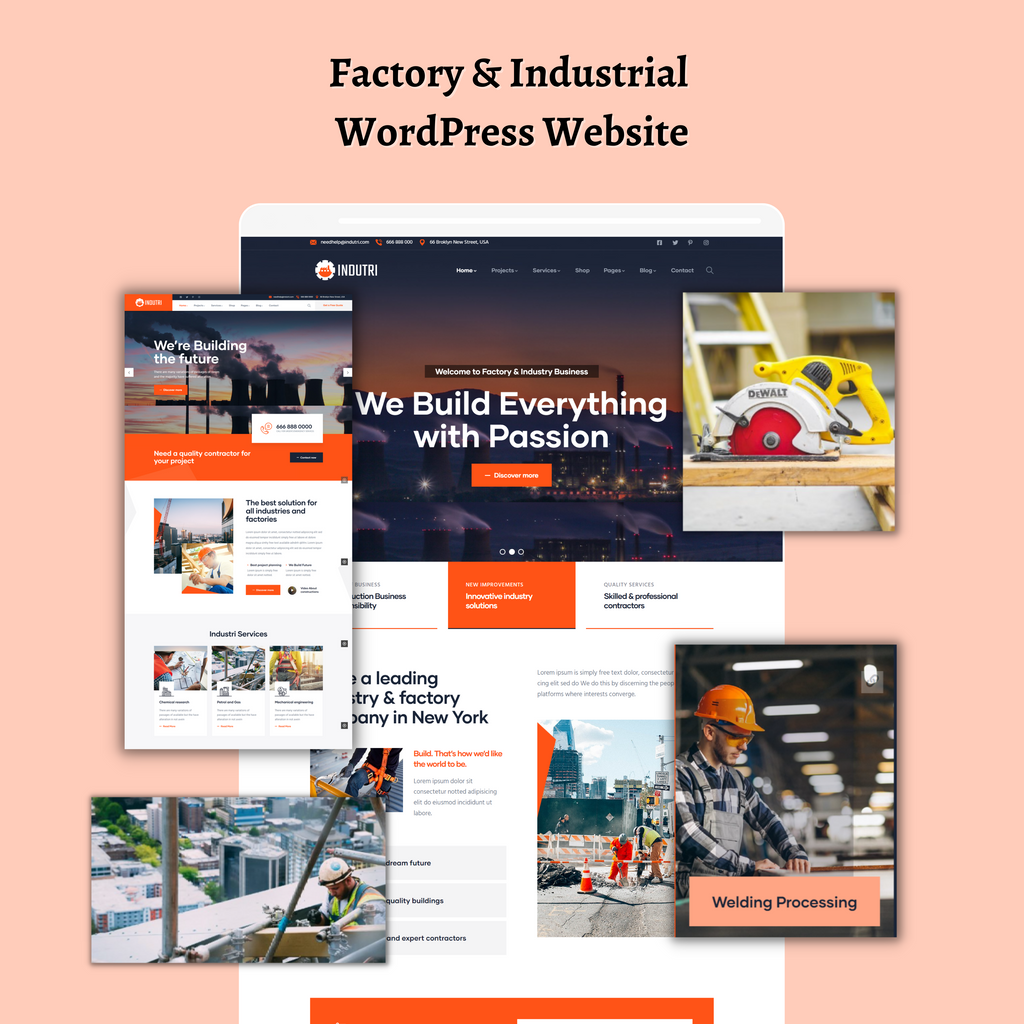 Factory & Industrial WordPress Responsive Website