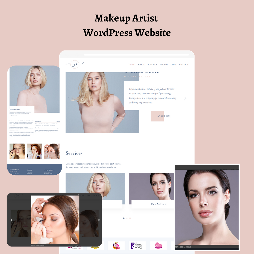 Makeup Artist WordPress Responsive Website