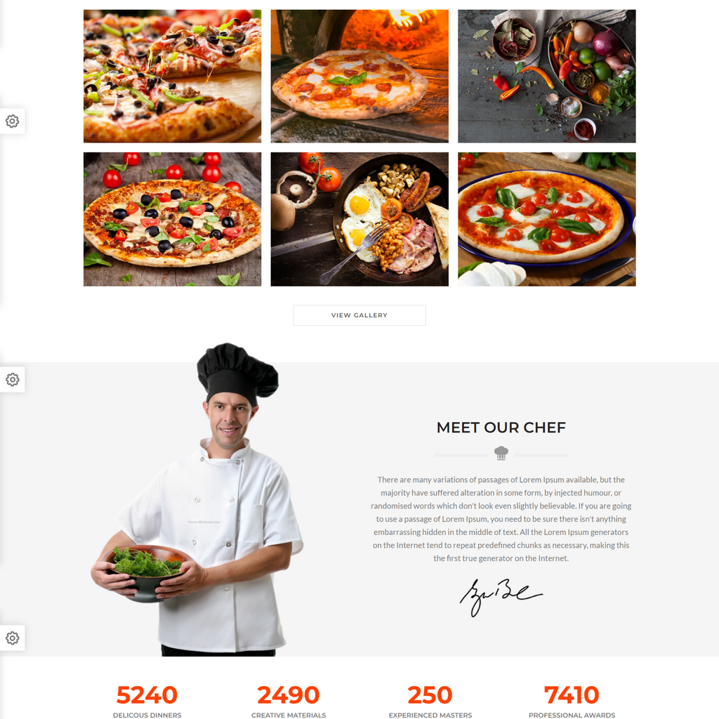 Customized Restaurant & Cafe WordPress Responsive Website