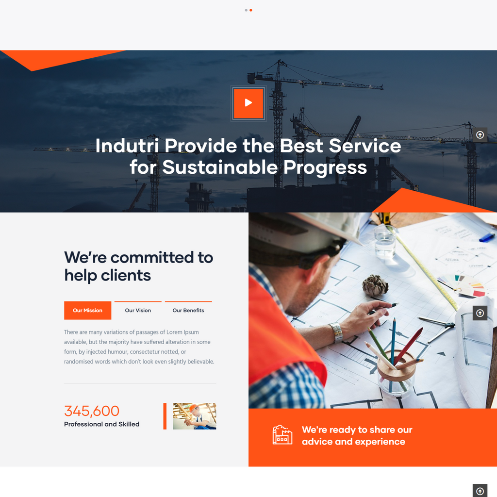 Factory & Industrial WordPress Responsive Website