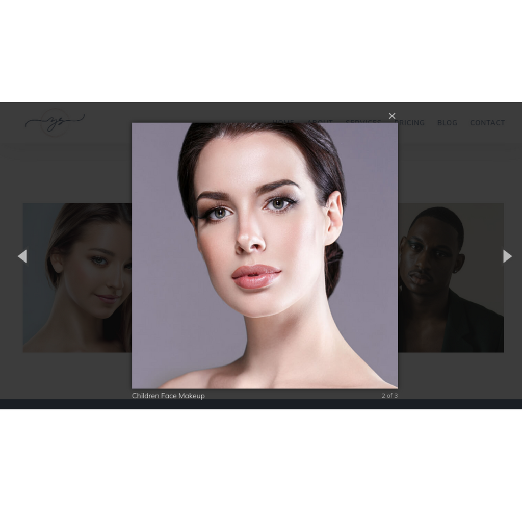 Makeup Artist WordPress Responsive Website