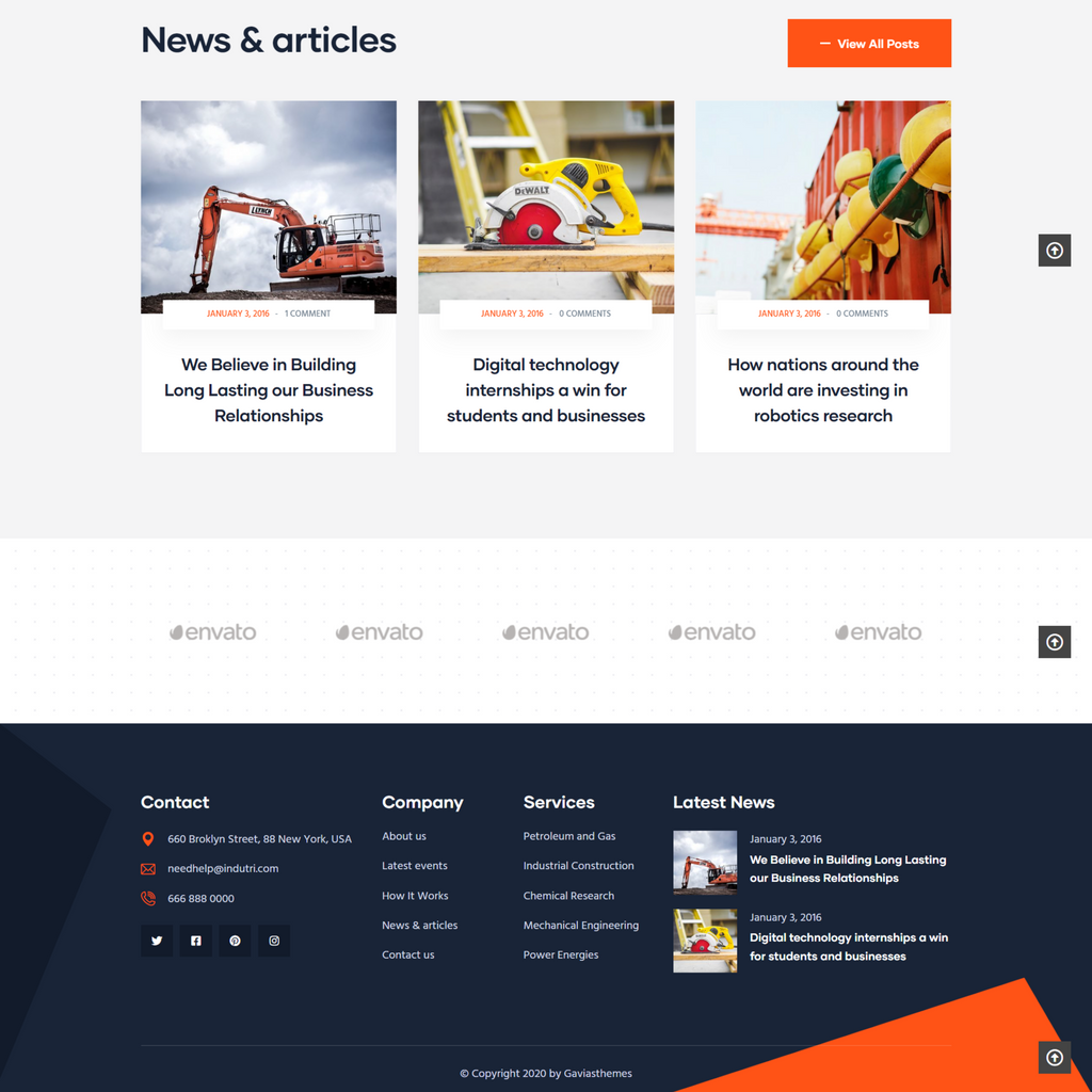 Factory & Industrial WordPress Responsive Website