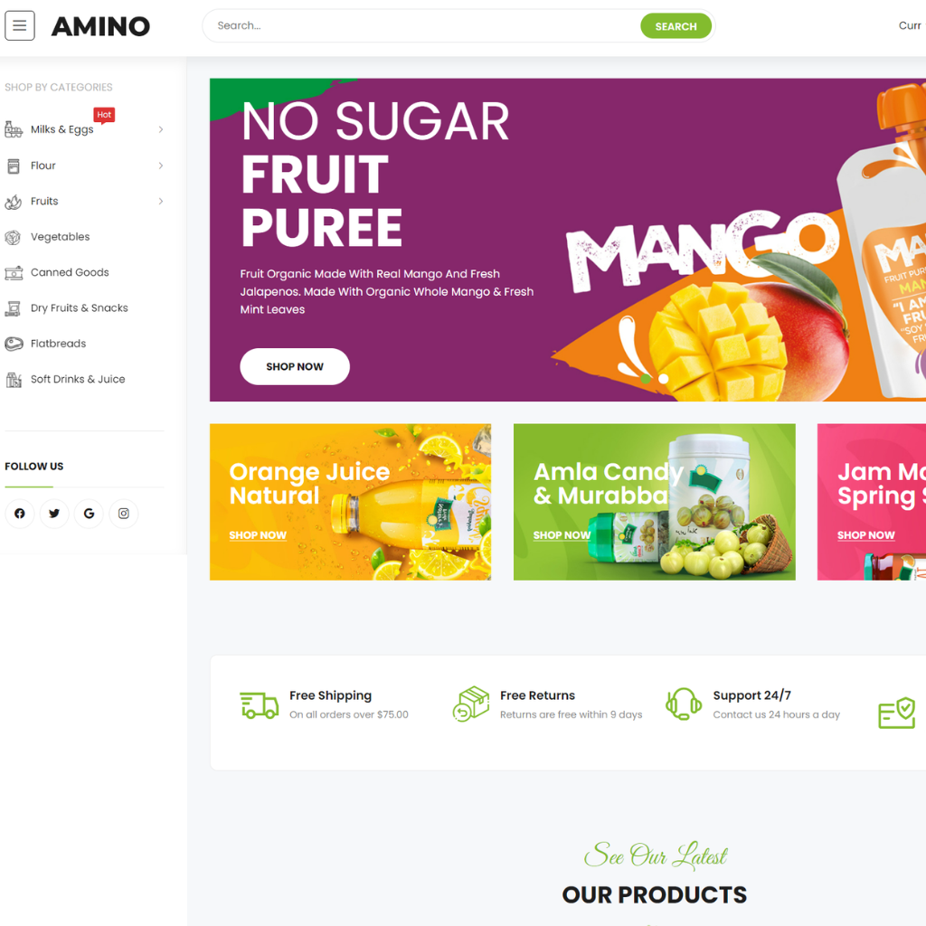 Organic Juice WordPress Responsive Website