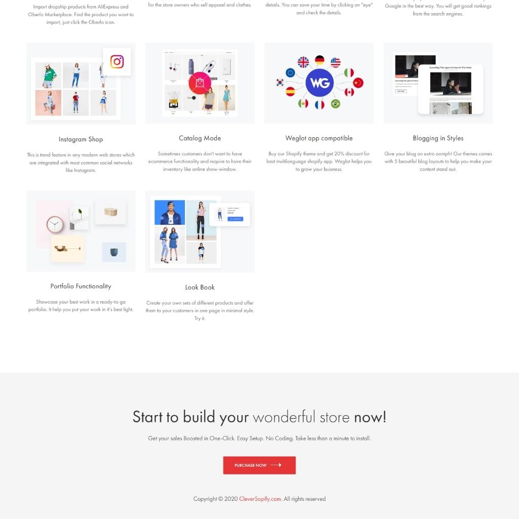 Minimal Responsive Shopify Shopping Website