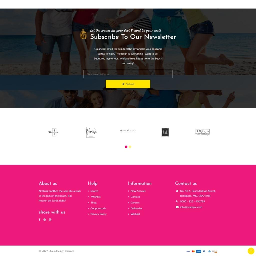 Sunny Daze Swimsuits Shopify Shopping Website