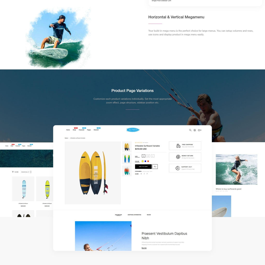 Windsurfing Sports Shop Shopify Shopping Website