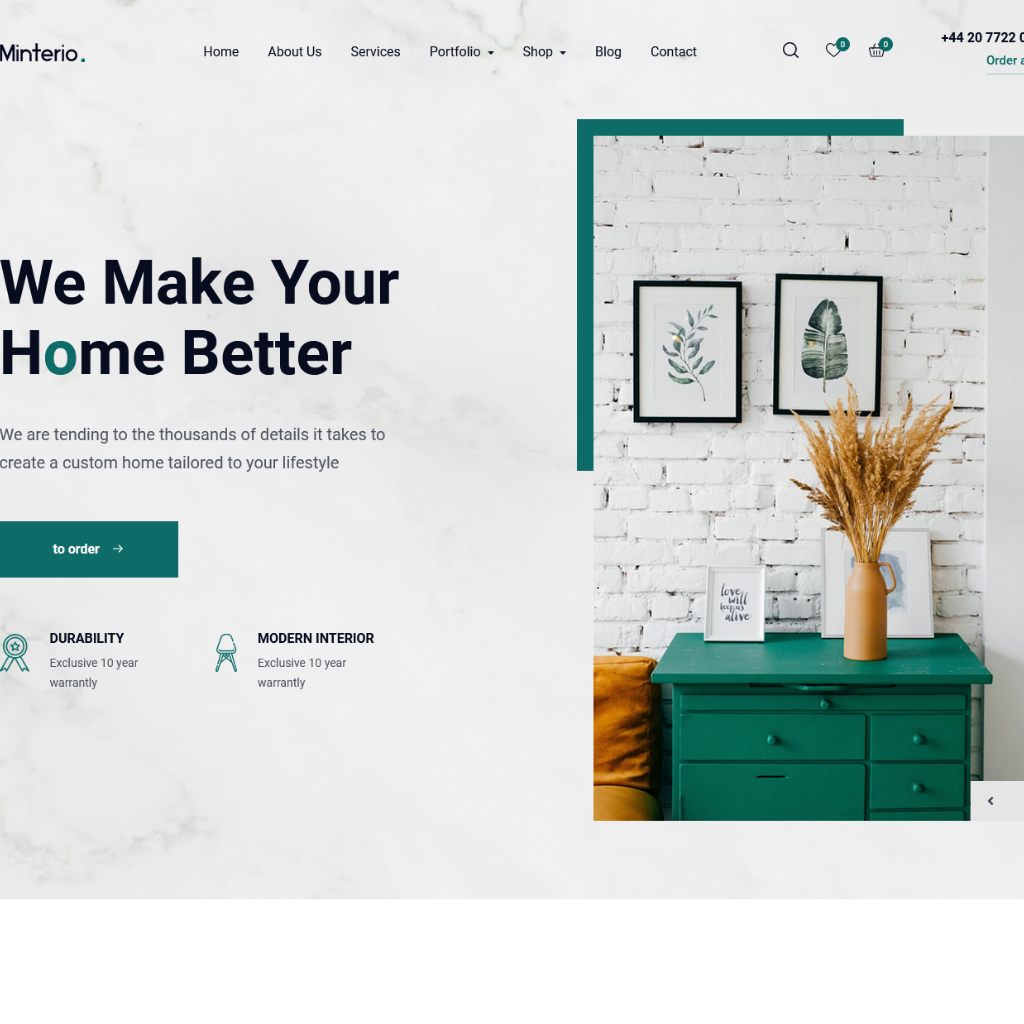 Home Decor WordPress Responsive Website
