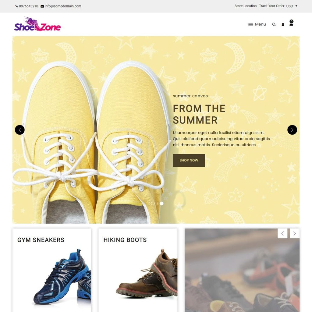 Footwear Shopify Website