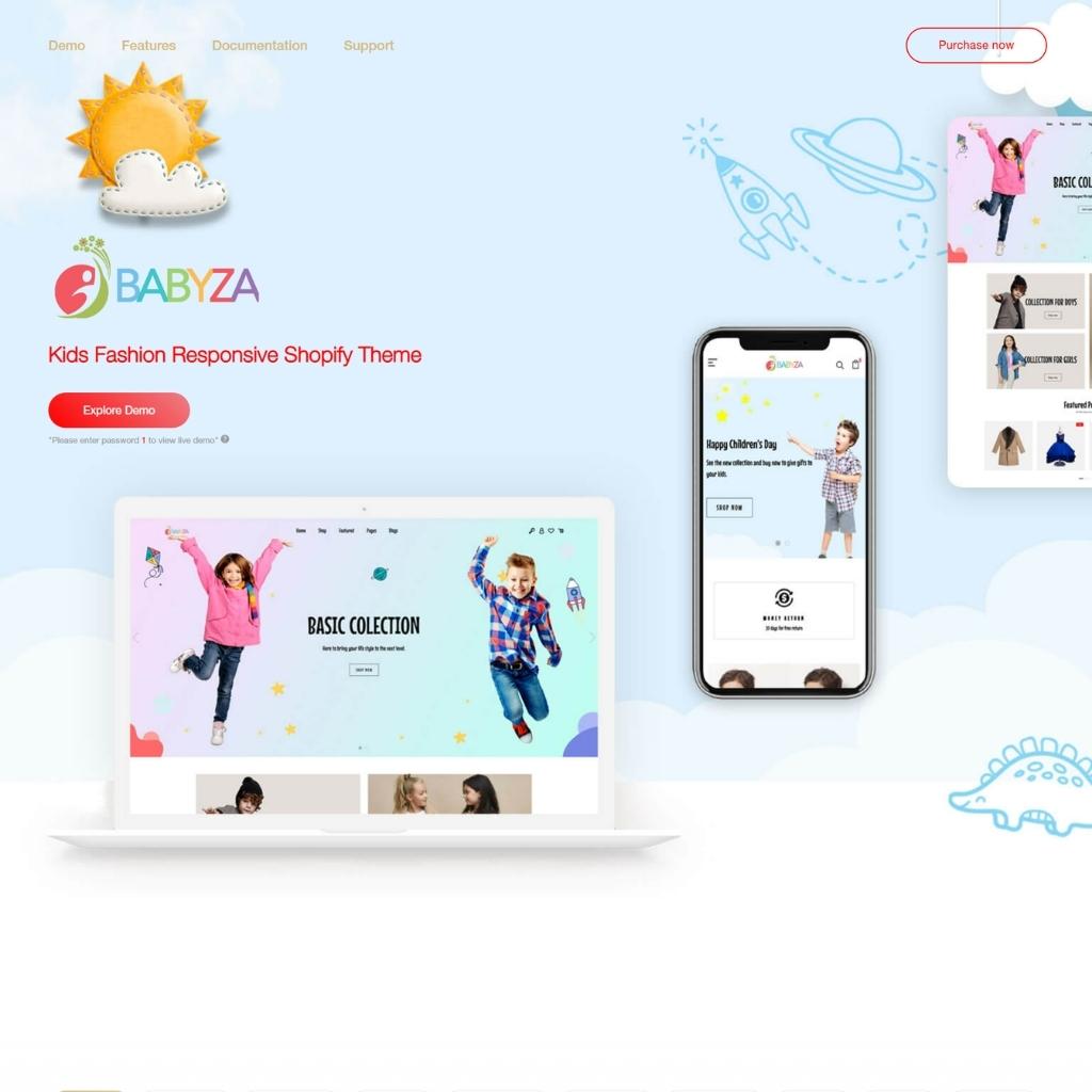 Kids Fashion Shopify Shopping Website