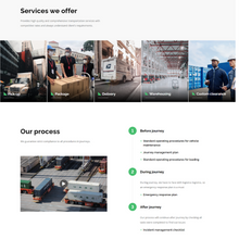 Transportation & Logistic Company WordPress Responsive Website