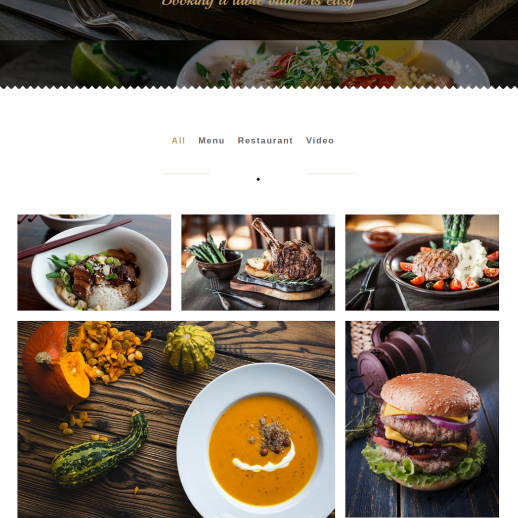 Responsive Restaurant / Pub / Cafe WordPress Website